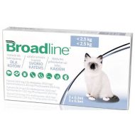 BROADLINE CAT 0.3 ML - Solutie Antiparazitara Spot-On Pentru Pisici (<2,5 Kg) - 1 Cutie - 3 Aplicatoare