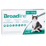 BROADLINE CAT 0.9 ML - Solutie Antiparazitara Spot-On Pentru Pisici (2.5-7.5 Kg) - 1 Cutie - 3 Aplicatoare