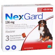 Nexgard Large Dog XL Caine 136 Mg (25-50 Kg) - 3 Comprimate Masticabile
