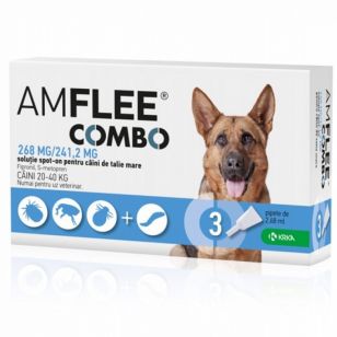 AMFLEE COMBO DOG 268 mg L (20-40 kg) x 3 pipete