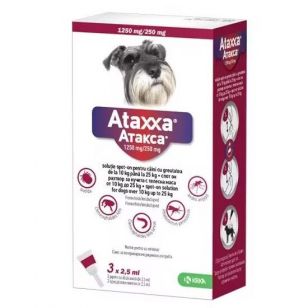ATAXXA DOG CAINE 250 (10-25 KG) - 3 PIPETE