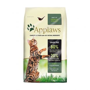 APPLAWS, Pui și Miel, hrană uscată pisici - 7.5 kg de la Applaws