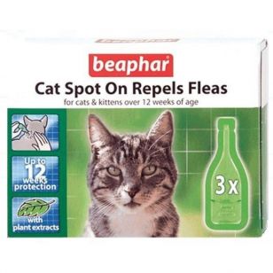 Beaphar Pipeta Antiparazitara Pisica Natural - 3 Buc