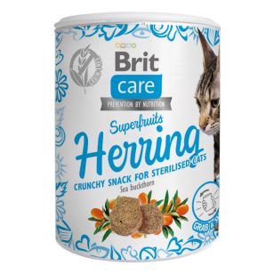 Brit Care Cat Snack Superfruits Herring - 100 g