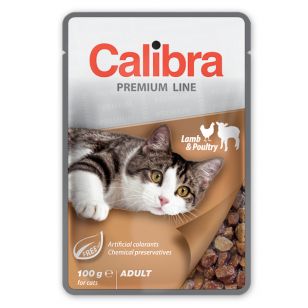Calibra Cat Pouch Premium Adult Lamb and Poultry - 100 g