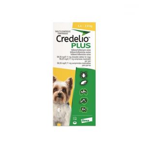 Credelio Plus 1,4‒2,8 Kg - 3 Tablete