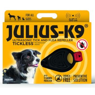 Dispozitiv electronic impotriva capuselor si puricilor Tickless Julius - K9-101