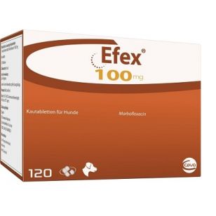 EFEX (MARBOFLOXACINA) 100 MG - 120 TABLETE PALATABILE