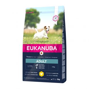EUKANUBA Basic Adult S, Pui, hrană uscată câini - 3kg