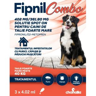FIPNIL COMBO DOG XL >40kg 402-361,8mg portocaliu