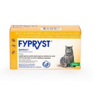 FYPRYST PISICA CAT SPOT ON 50 MG - 3 PIPETE