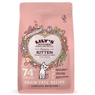 Lily's Kitchen Curious Kitten Chicken and Healthy Herbs Dry Food -  800 g