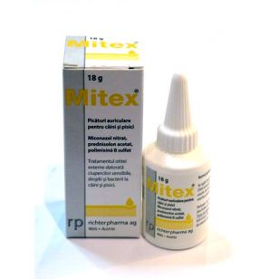 MITEX PLUS - Picaturi auriculare pentru caini si pisici - 20 ml