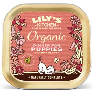 Lily's Kitchen for Dogs Organic Dinner for Puppies with Chicken and Veg -  150 g