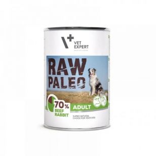 Raw Paleo Adult Dog Duo Protein, Vita & Iepure - 400 g
