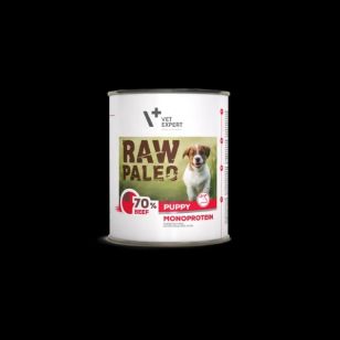 Raw Paleo Puppy, Conserva Monoproteica, Vita -  800 g