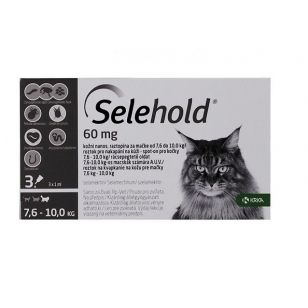 SELEHOLD CAT 60 MG / ML (7.6 - 10 KG) 3 PIPETE x 1 ML