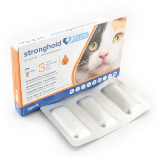 STRONGHOLD PLUS PISICA - 30 MG 0,5 ML (2,5-5 KG) - 3 PIPETE