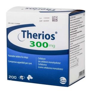 THERIOS 300 MG (CEFALEXINA) - 200 TABLETE PALATABILE