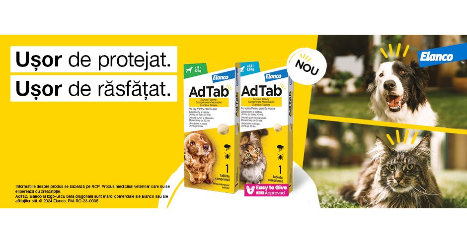 AdTab - Comprimatele masticabile antiparazitare