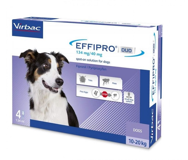 EFFIPRO DUO DOG M 134 MG (10 - 20 KG) - 4 PIPETE