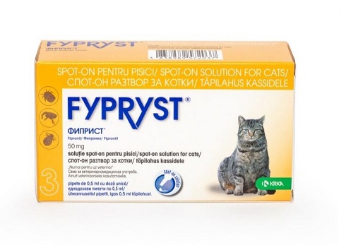 FYPRYST PISICA CAT SPOT ON 50 MG - 3 PIPETE