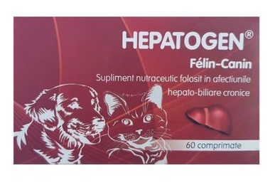 HEPATOGEN FELIN CANIN - 60 COMPRIMATE