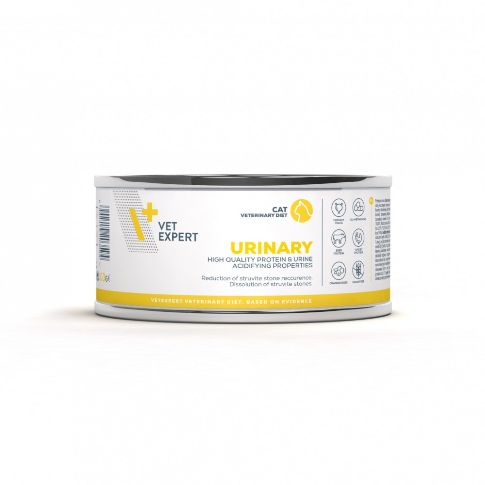 4T DIETA VETERINARA PISICI URINARY CAT VETEXPERT CONSERVA, 100G