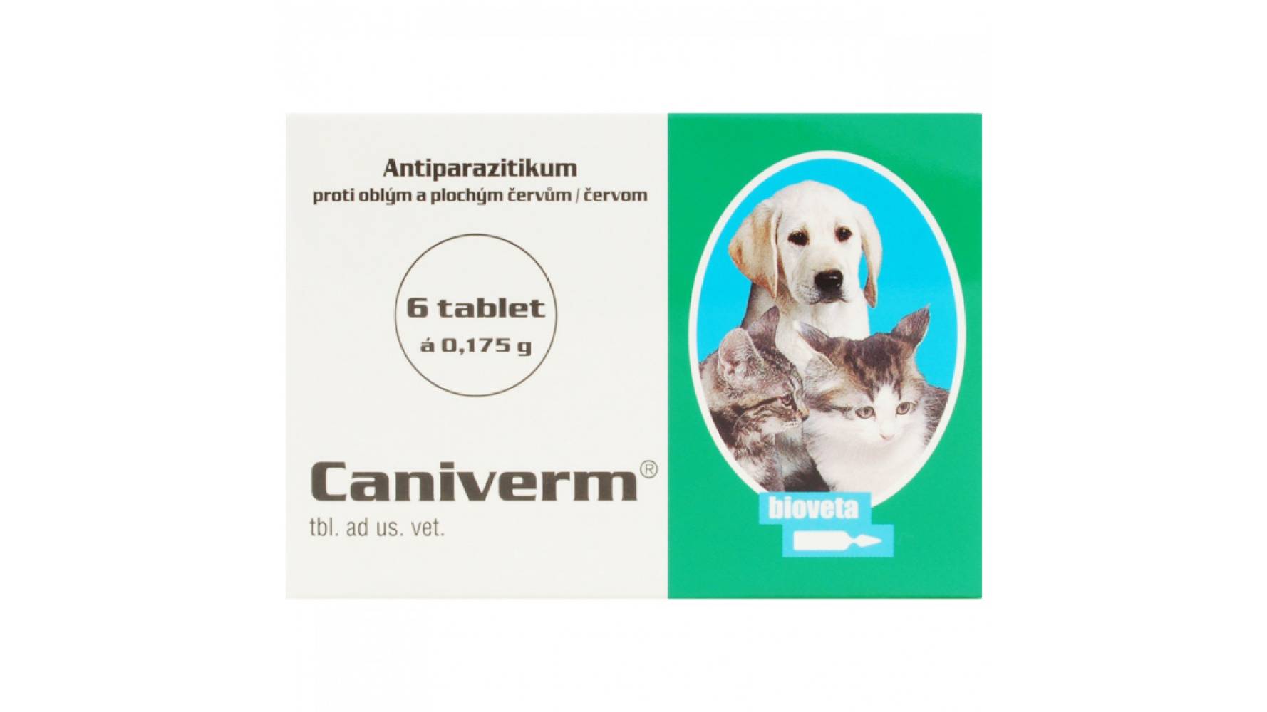 CANIVERM 0.175 G (PISICI SI CAINI DE TALIE MICA ) - 6 TABLETE