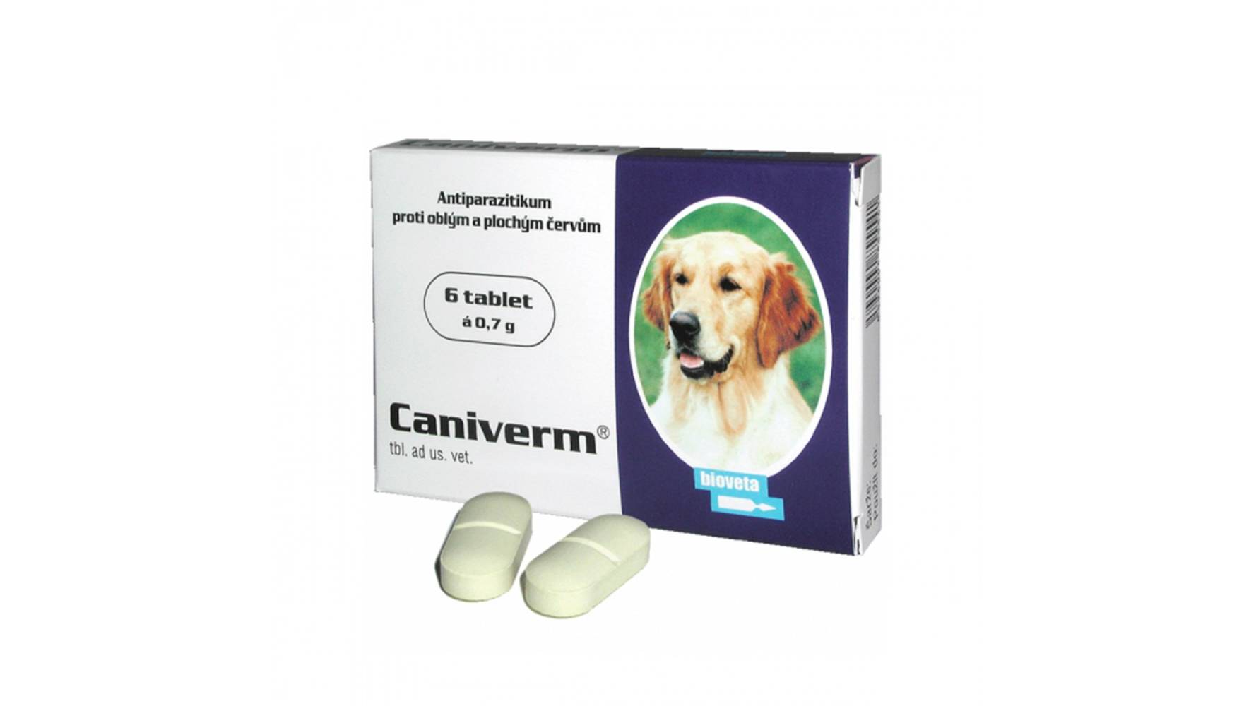 CANIVERM 0.7 G CAINI SI PISICI - 6 TABLETE