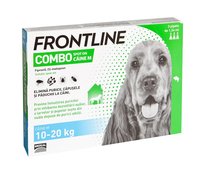 Frontline Combo M Dog Caine (10-20 KG) - 3 PIPETE