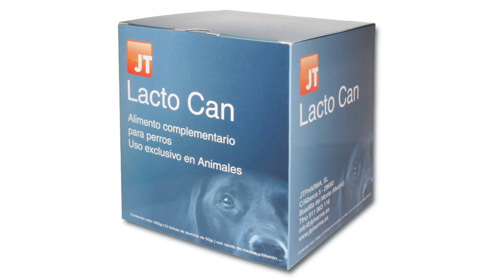 JT- LACTO CAN CAINI LAPTE PRAF PLICURI 10 X 50 G + Biberon cu 2 tetine CADOU