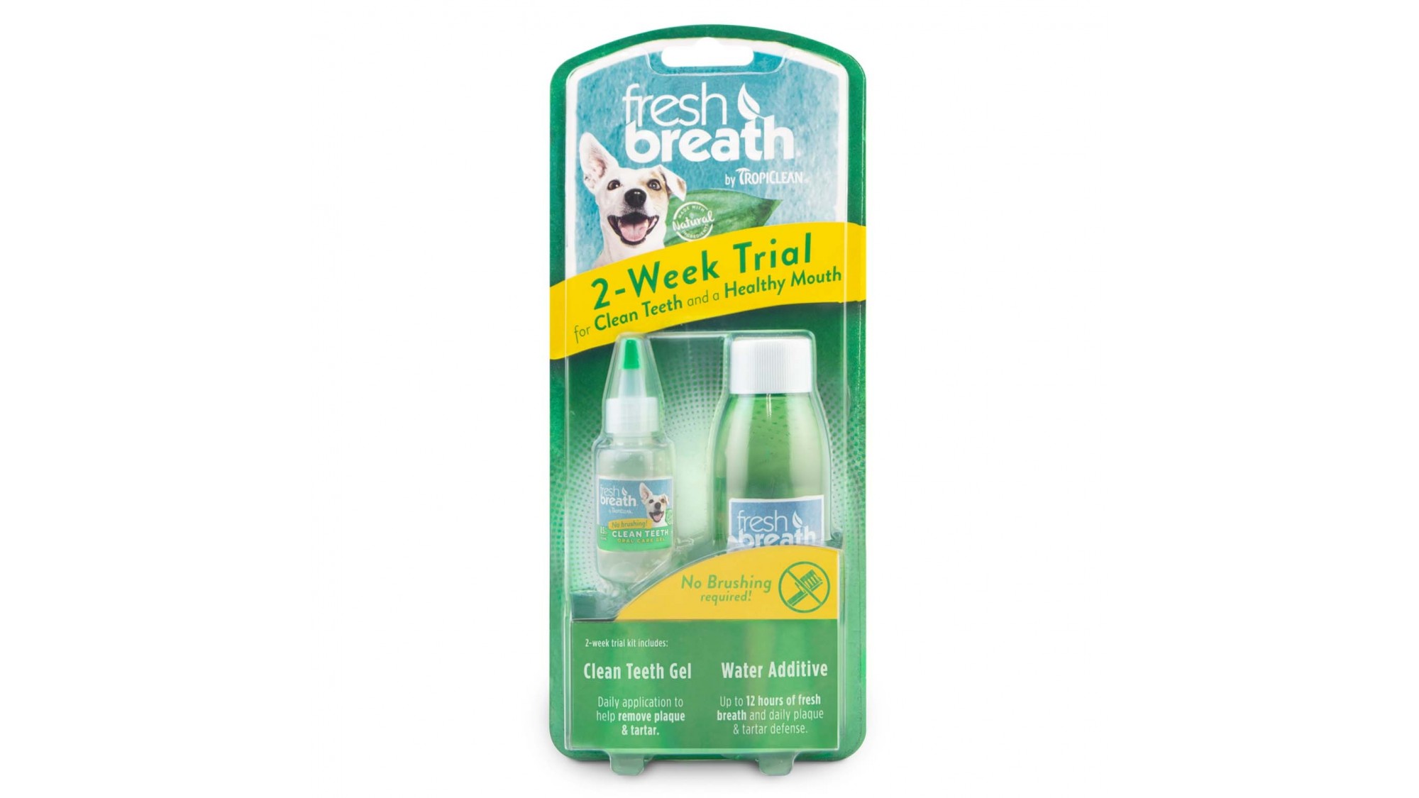 Kit igiena orala caini TROPICLEAN FRESH BREATH pentru 2 saptamani