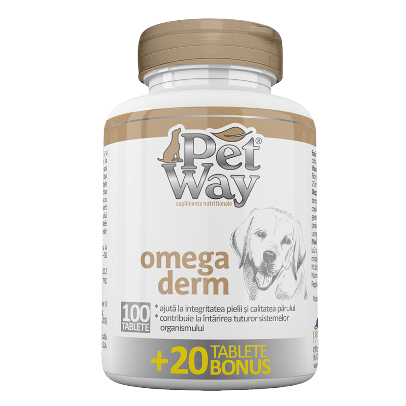 PetWay Omega Derm - 100 tablete