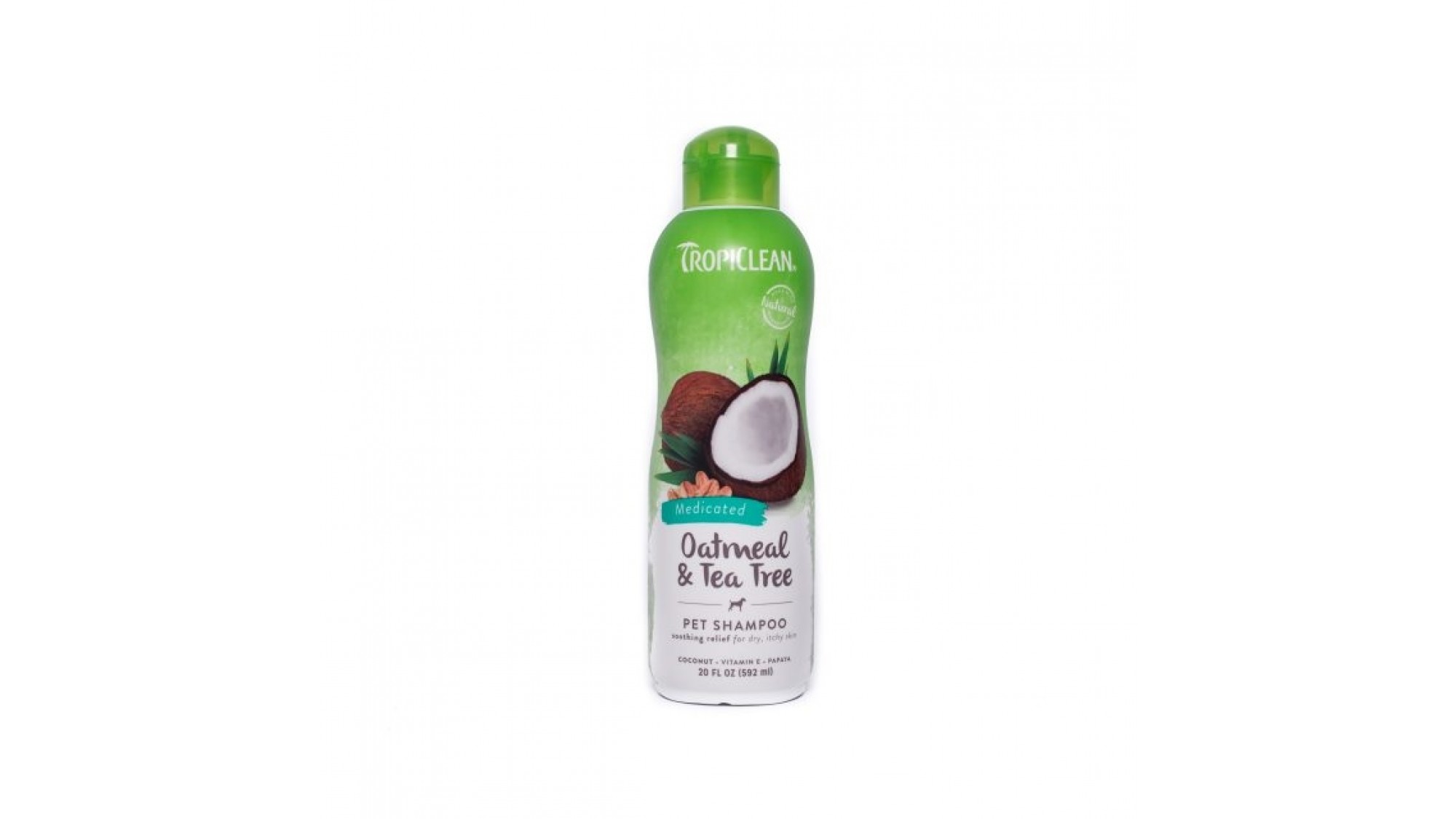 Sampon pentru caini Tropiclean Oatmeal & Tea Tree 355 ml