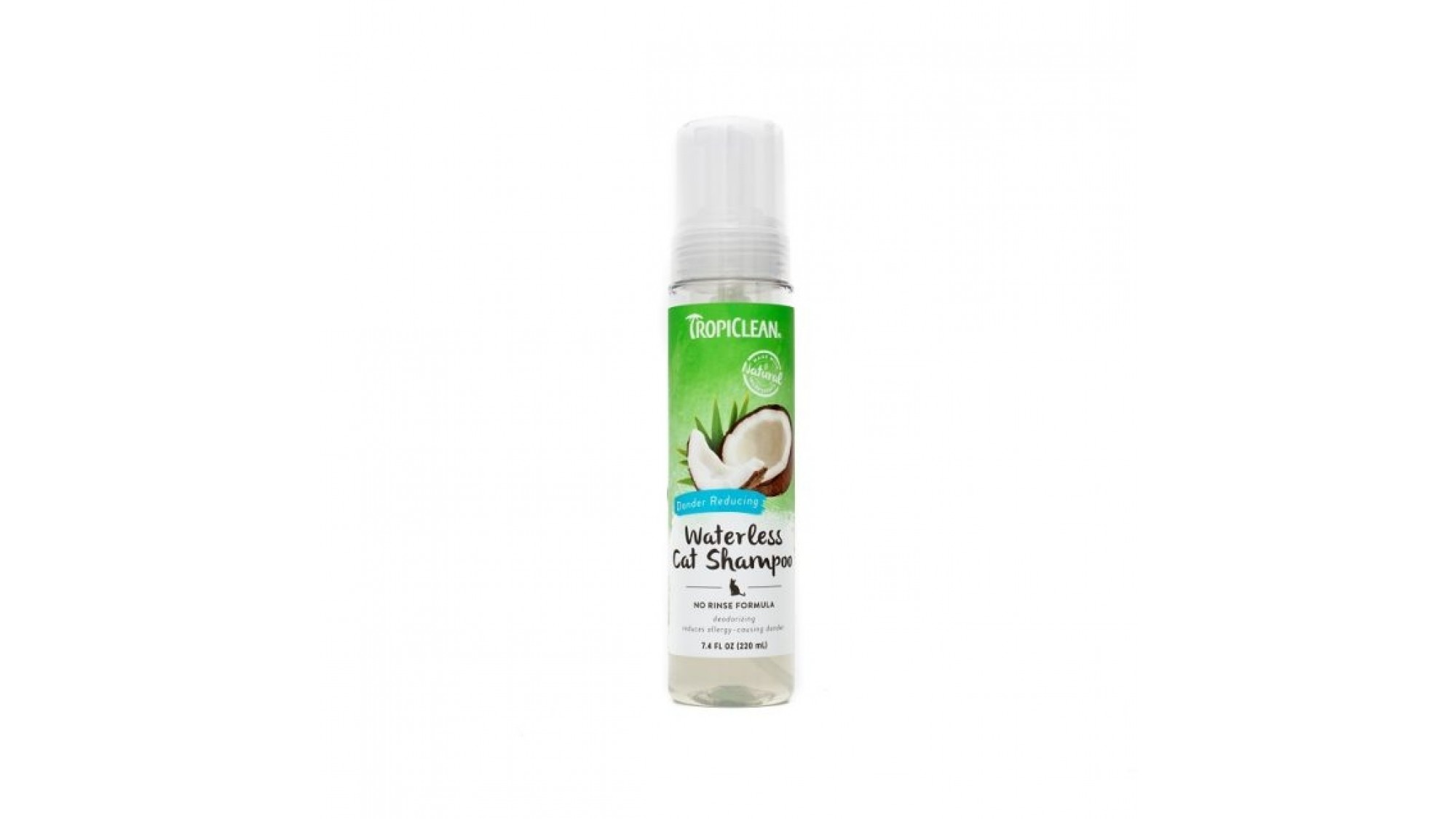 Sampon uscat pentru pisici Tropiclean Dander Reducing 220ml