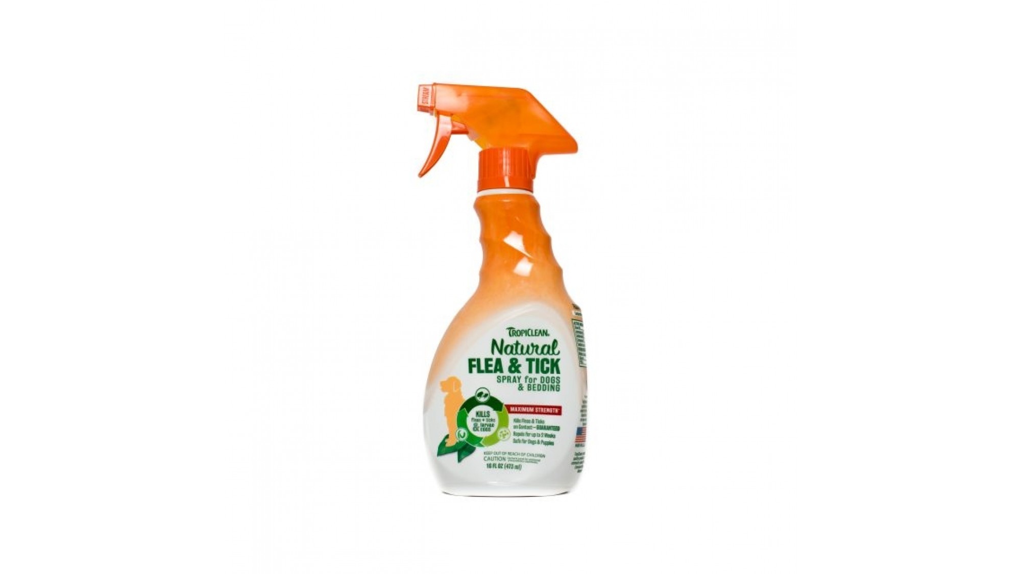 Spray natural antiparazitar Tropiclean Flea &amp; Tick 473ml