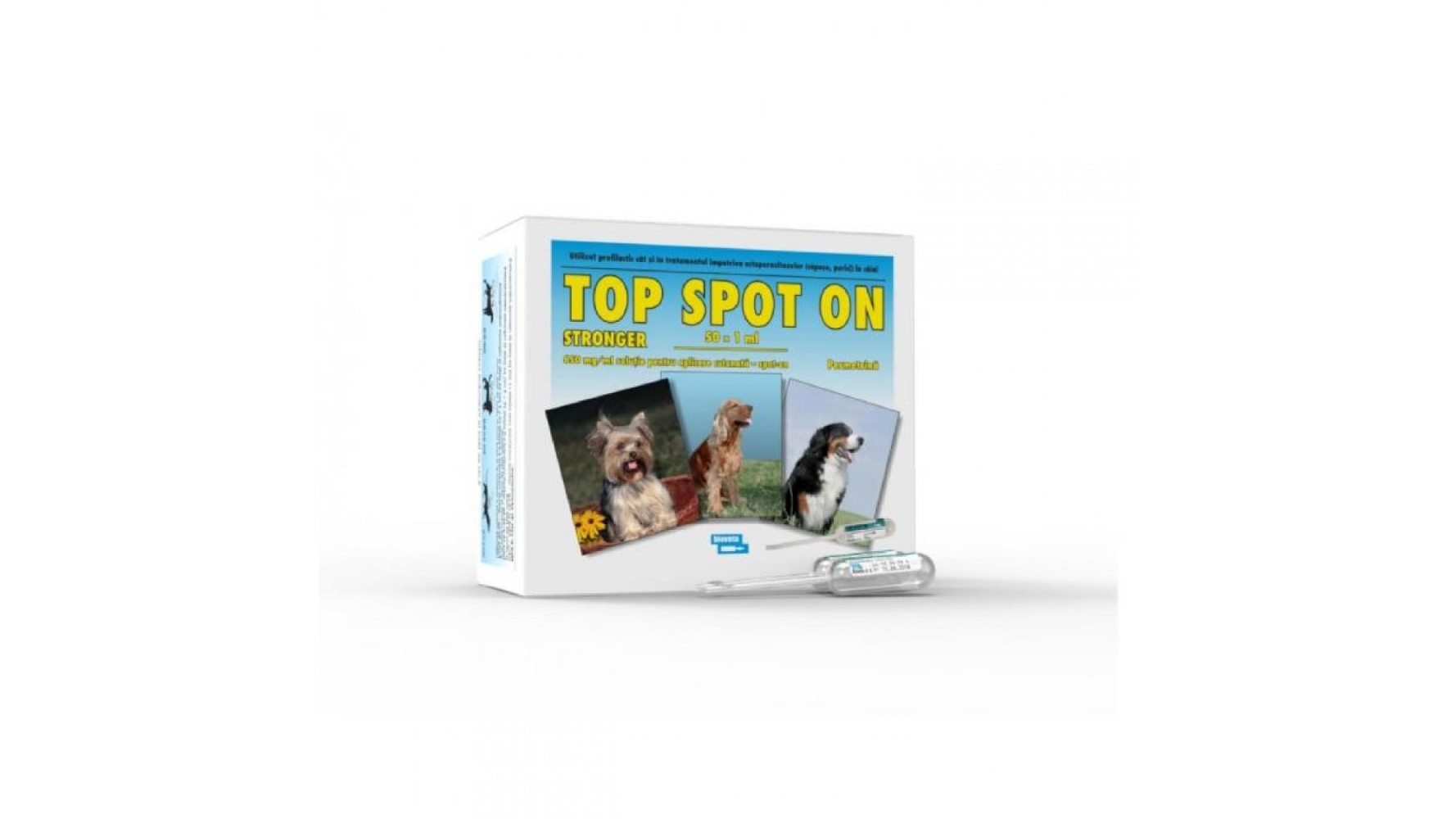 TOP SPOT-ON STRONGER FOR DOG 1 ML - 50 PIPETE ANTIPARAZITARE