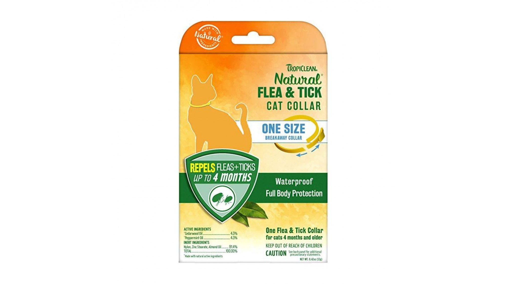 Tropiclean Pisica Flea & Tick Cat - Zgarda antiparazitara