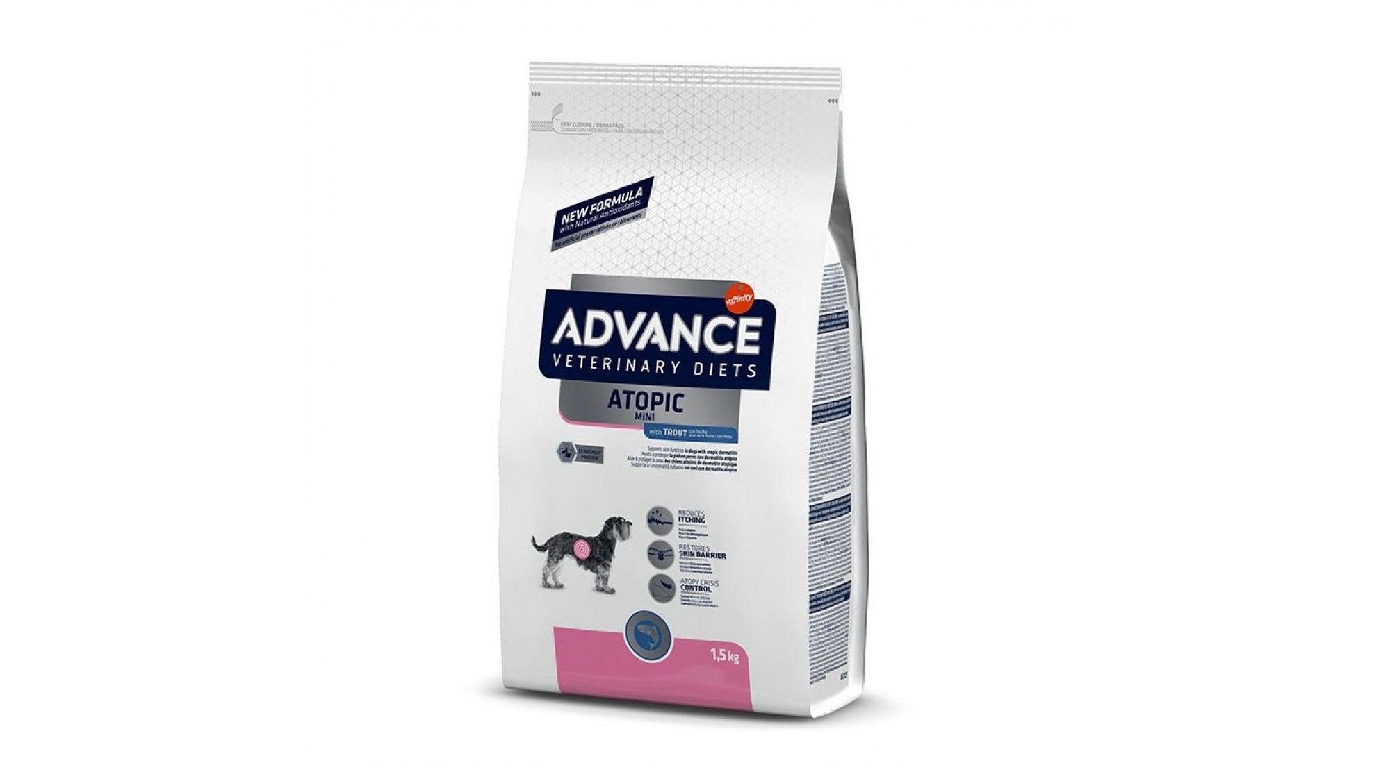 Advance Dog Atopic Derma Care Mini cu Pastrav - 1.5 kg