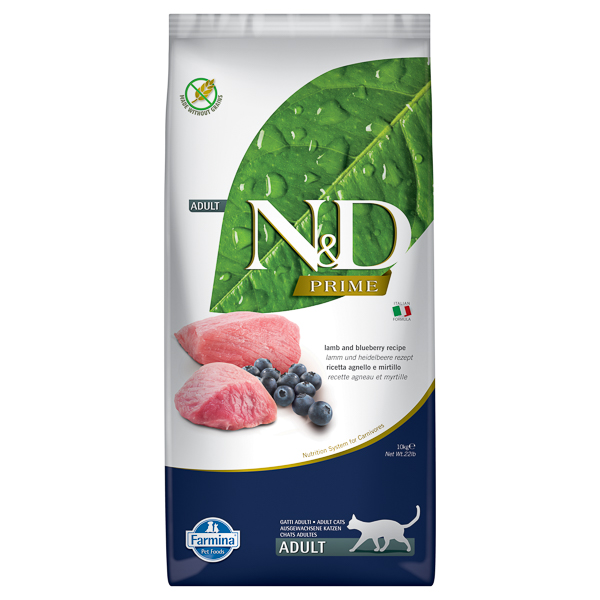 ND Prime Cat Lamb and Blueberry Adult - 10 kg