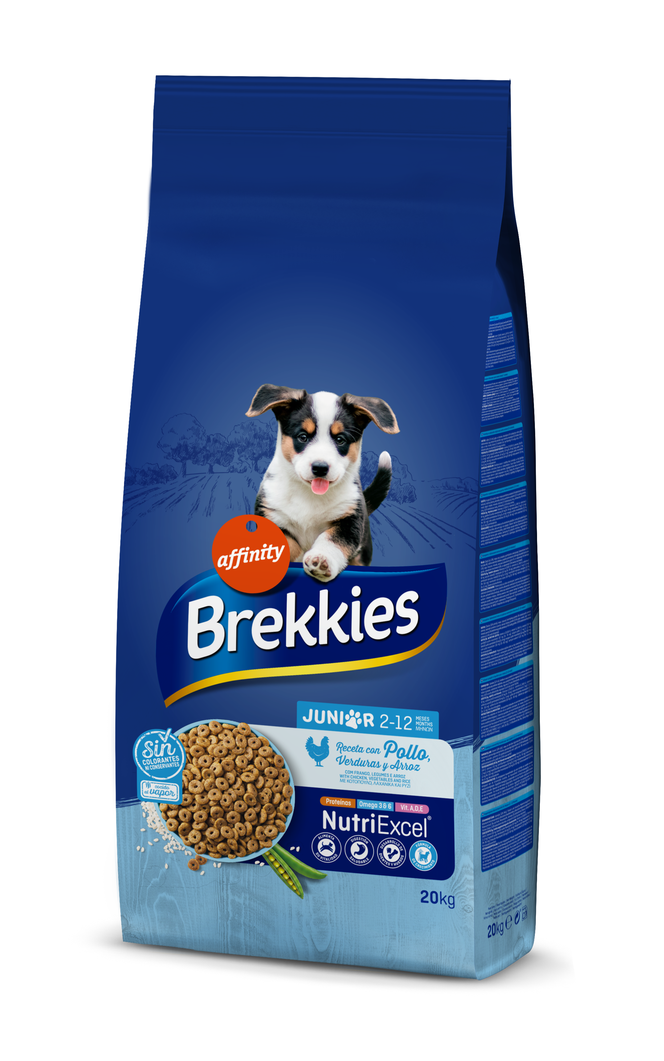 Brekkies – Câine Adult Complet cu Pui, legume și cereale - 20kg