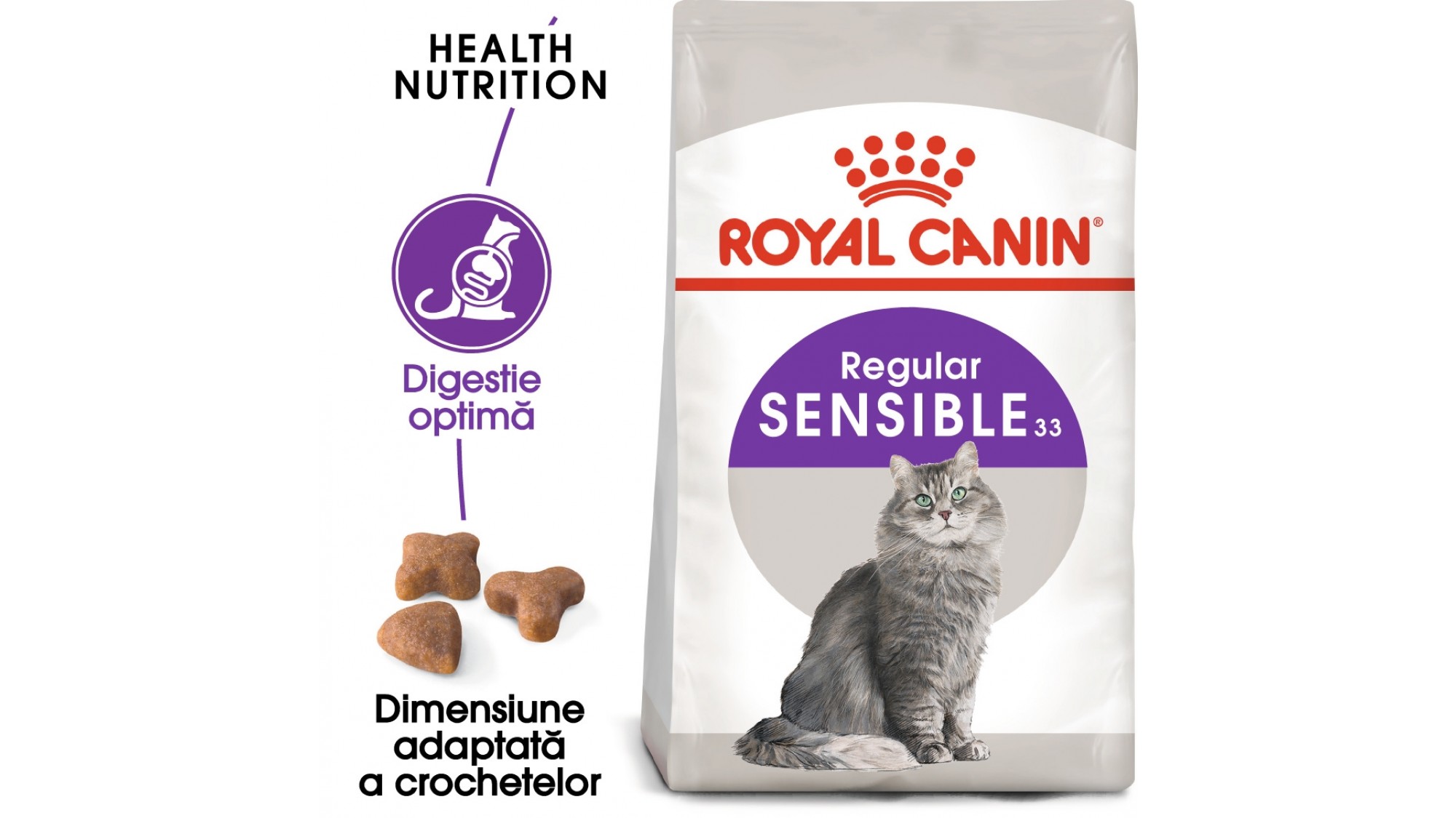 Royal Canin Sensible Adult hrana uscata pisica, digestie optima -  15 kg