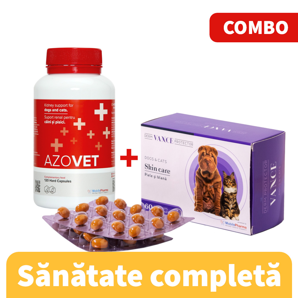 AZOVET - 120 CAPSULE + VANCE DERM PROTECTOR - 60 CAPSULE