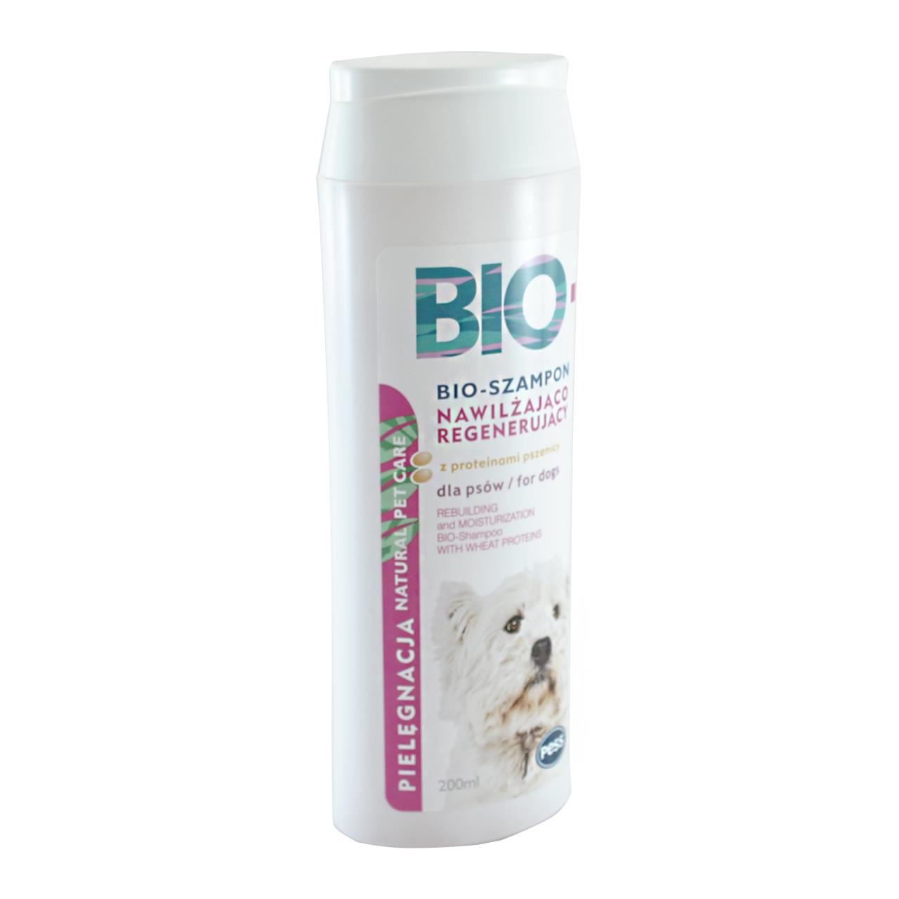 BIO SAMPON PENTRU CAINI HIDRATANT SI REGENERANT CU PROTEINA DE GRAU 200 ML CAINE