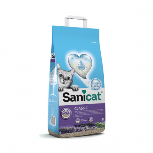 Nisip pentru litiera Sanicat Classic Lavanda - 8 L