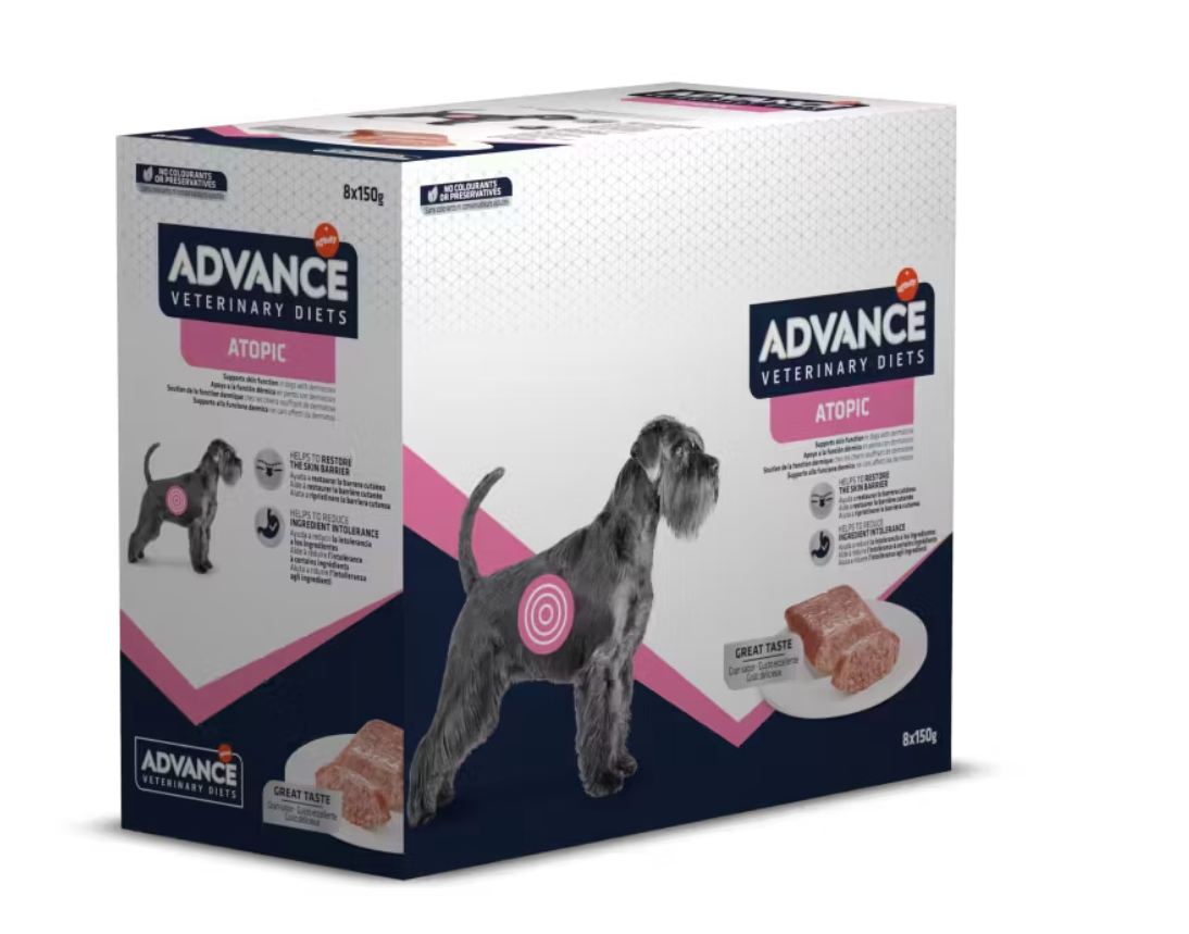 Advance Diets Dog Atopic Derma Care, 8x150 g