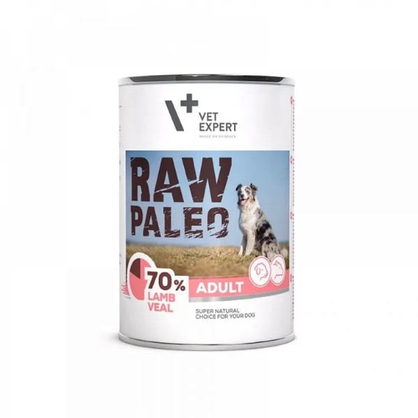 Raw Paleo Adult Dog Duo Protein, Miel &amp; Vitel - 400 g