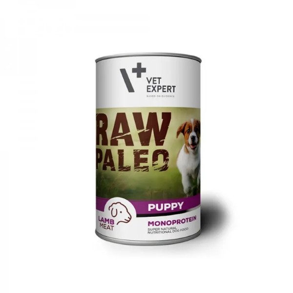 Raw Paleo Puppy, Conserva Monoproteica, Miel - 400 g