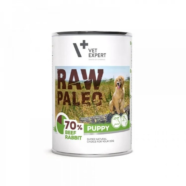 Raw Paleo Puppy Duo Protein, Vita & Iepure - 400 g